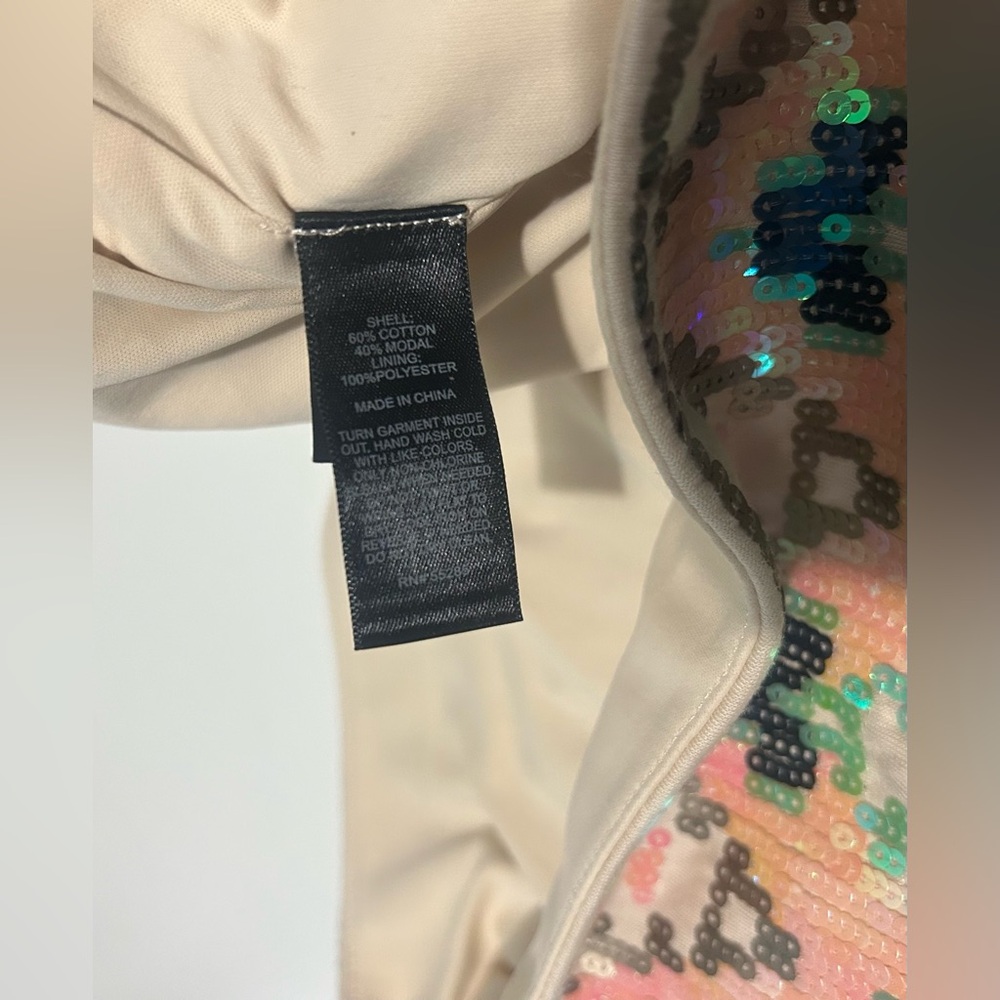 Express Pull On Multi Colored Sequin Aztec Tribal… - image 3